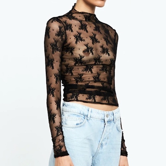 Lioness black sunset lace top - Picture 6 of 6